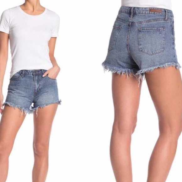 Articles Of Society Pants - Articles Society Coachella Frayed High Rise Shorts